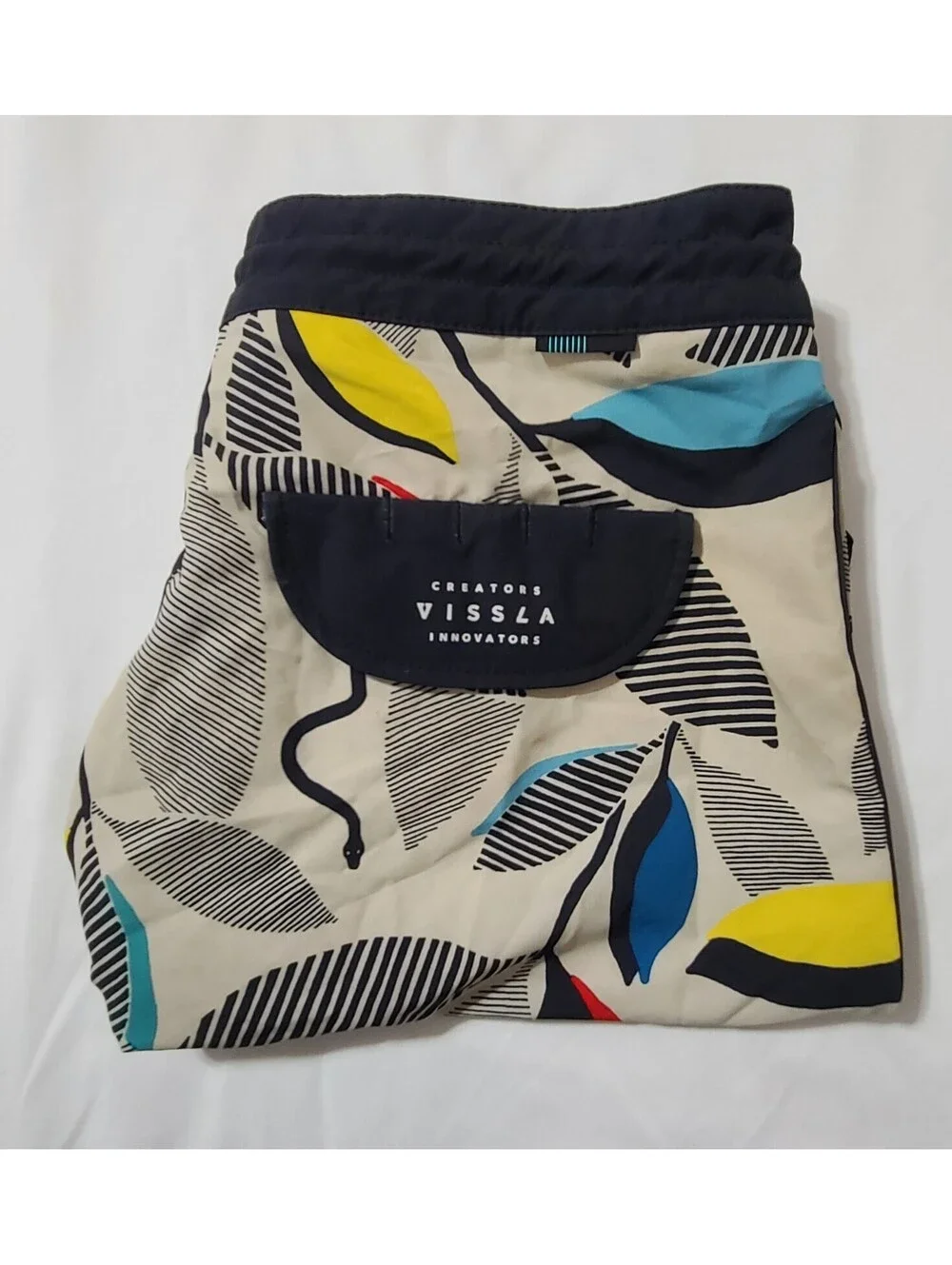 Vissla Board Shorts Mens Sz 32 Medium White 9